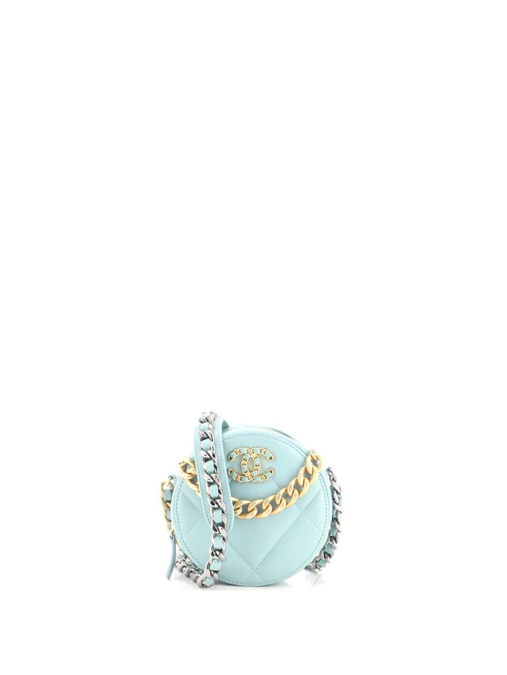 Chanel 19 Round Clutch With Chain #370203C24B